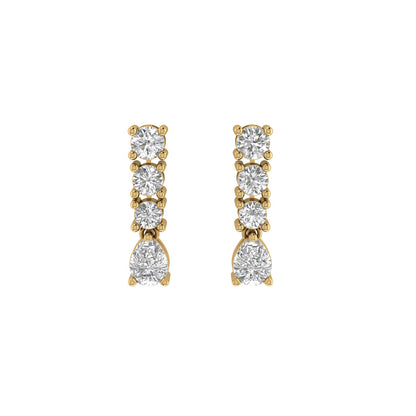 Della Moissanite Dangle Earrings