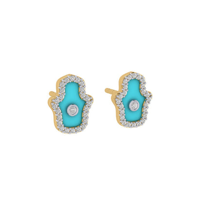 Hamsa Studs