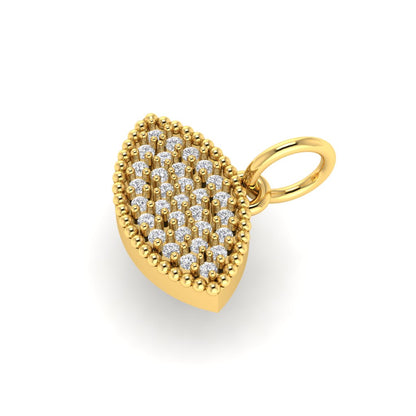 Evil eye moissanite charm