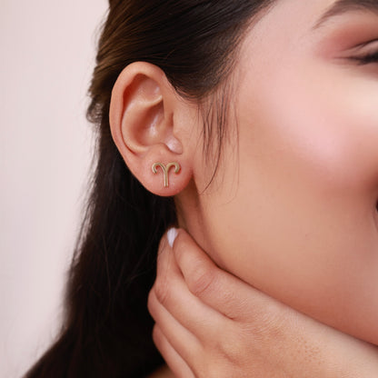 Aries Silver Studs