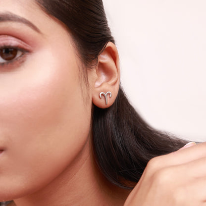 Aries Silver Studs