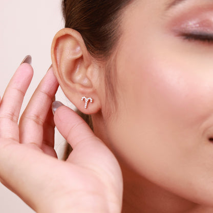 Aries Silver Studs
