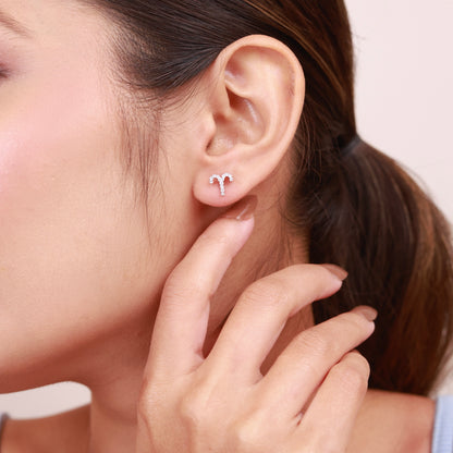 Aries Silver Studs