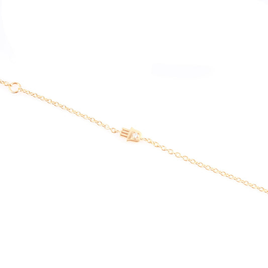 Hamsa Moissanite Bracelet