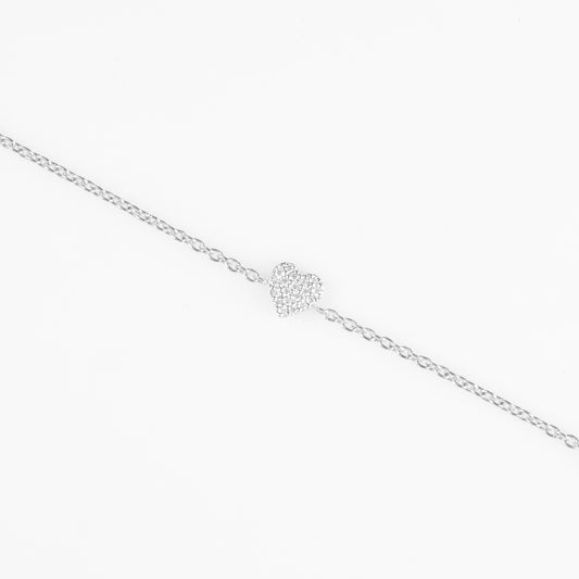 Heart Moissanite Bracelet