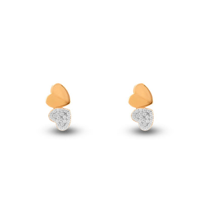 Double Love Moissanite Studs