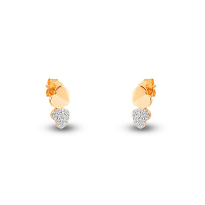 Double Love Moissanite Studs
