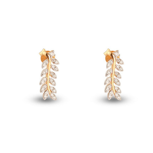 Leaf Moissanite Earrings