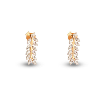 Leaf Moissanite Earrings