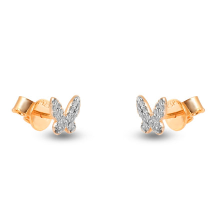 Butterfly Moissanite Studs