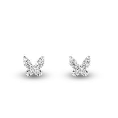 Butterfly Moissanite Studs