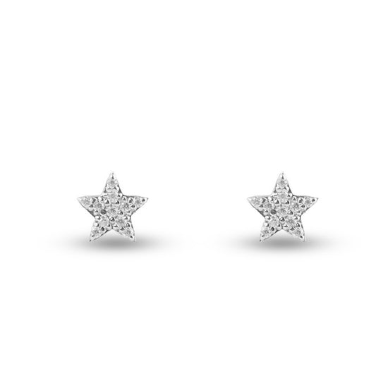 Tiny Star Moissanite Studs