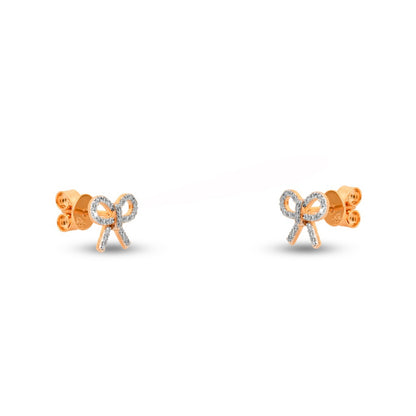 Bow Moissanite Studs