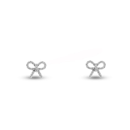 Bow Moissanite Studs