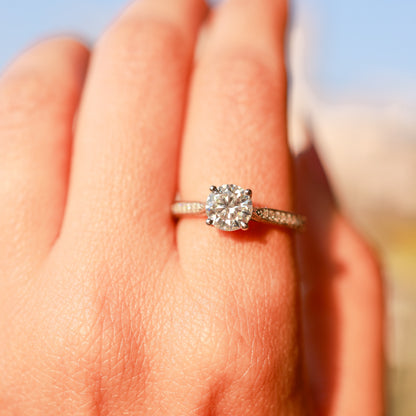 Alice Solitaire Moissanite Ring