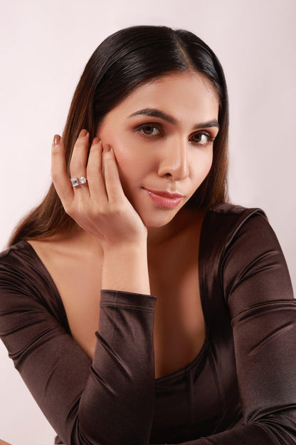 Toi et Moi Moissanite Ring