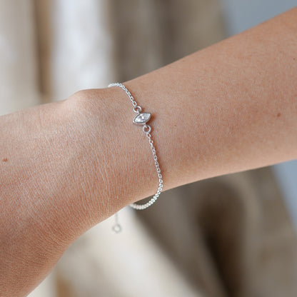 Solace Marquise Solitaire Moissanite Bracelet