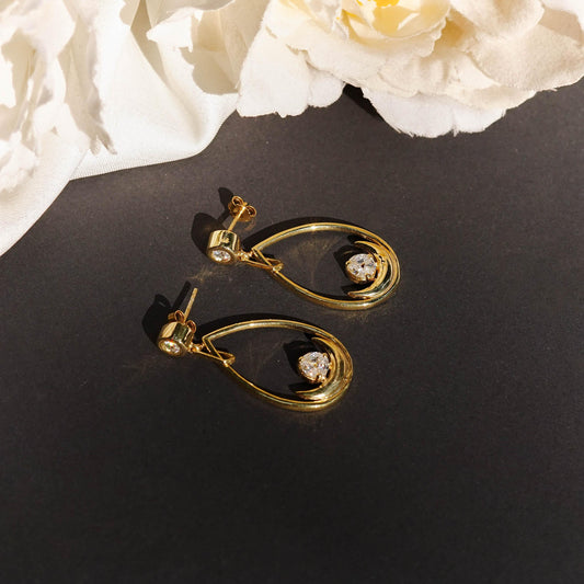 New moon Drop Earrings
