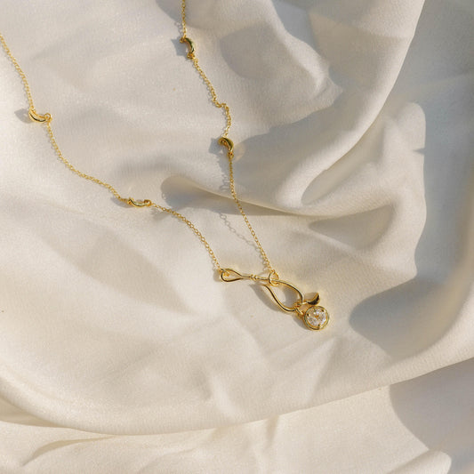 Aurora Moissanite Necklace