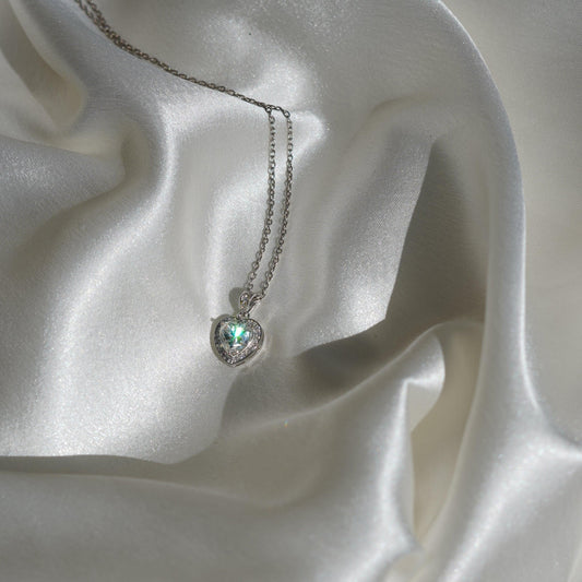 Promise Heart Moissanite Pendant