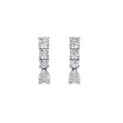 Della Moissanite Dangle Earrings