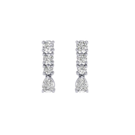 Della Moissanite Dangle Earrings