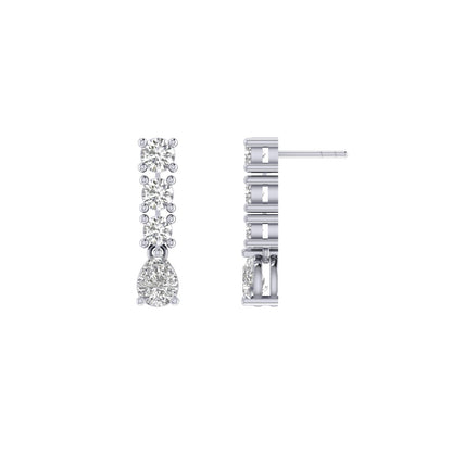 Della Moissanite Dangle Earrings