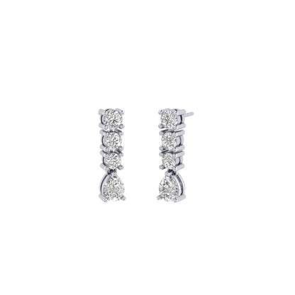Della Moissanite Dangle Earrings