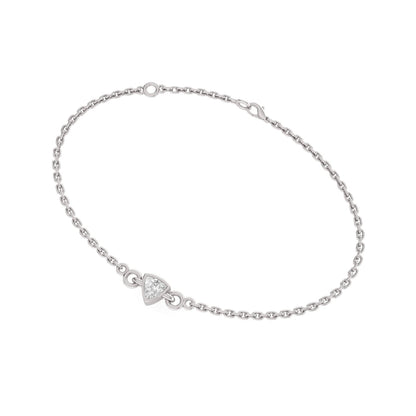 Lumo Trillion Solitaire Moissanite Bracelet