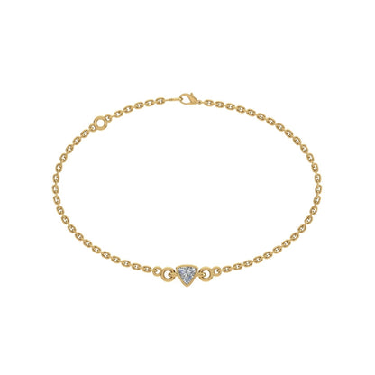 Lumo Trillion Solitaire Moissanite Bracelet