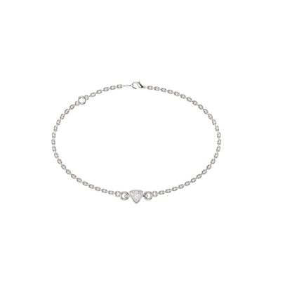 Lumo Trillion Solitaire Moissanite Bracelet