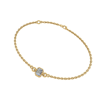 Solify Emerald Solitaire Moissanite Bracelet