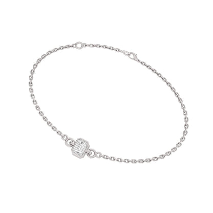 Solify Emerald Solitaire Moissanite Bracelet