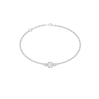 Solify Emerald Solitaire Moissanite Bracelet