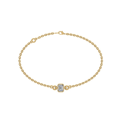 Solify Emerald Solitaire Moissanite Bracelet