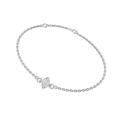 Solace Marquise Solitaire Moissanite Bracelet
