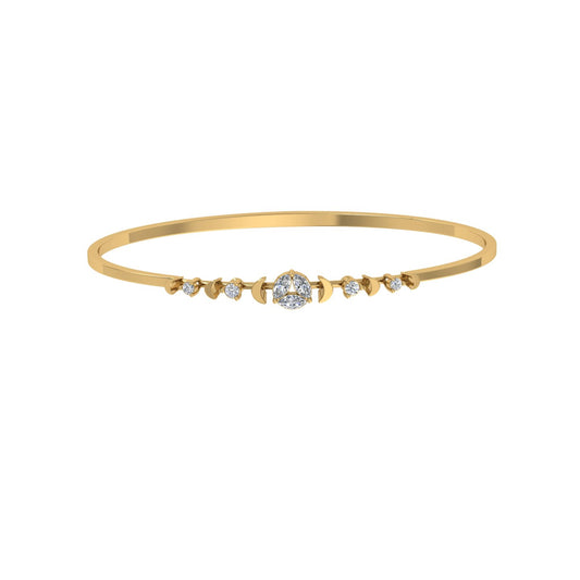 Crescent Moissanite Bracelet
