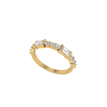 Tiara Moissanite Eternity Ring
