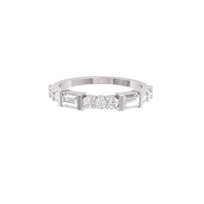 Tiara Moissanite Eternity Ring