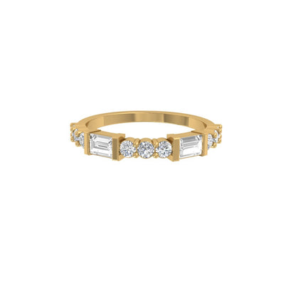 Tiara Moissanite Eternity Ring