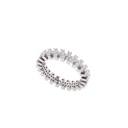 Queen Moissanite Eternity Ring