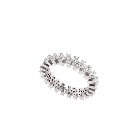 Queen Moissanite Eternity Ring