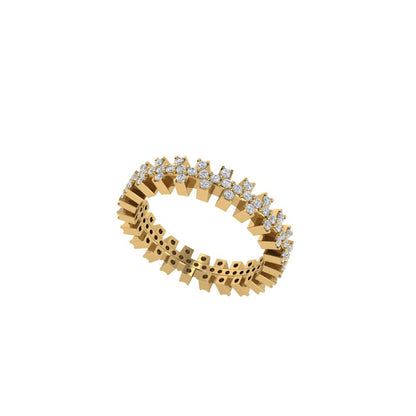 Queen Moissanite Eternity Ring
