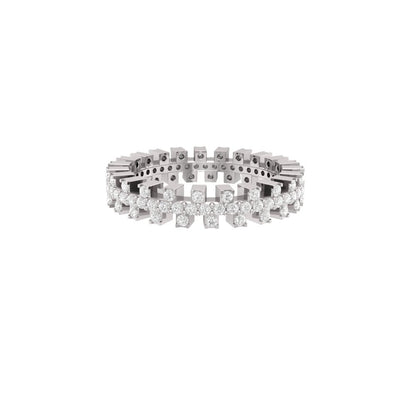 Queen Moissanite Eternity Ring