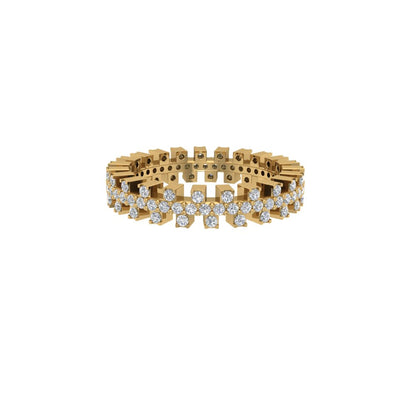 Queen Moissanite Eternity Ring
