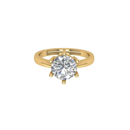 Classic Solitaire Moissanite Ring