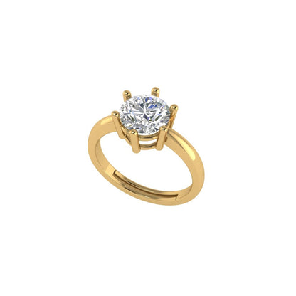 Classic Solitaire Moissanite Ring