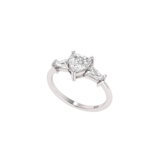 Promise Heart Moissanite Ring