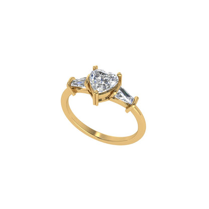 Promise Heart Moissanite Ring