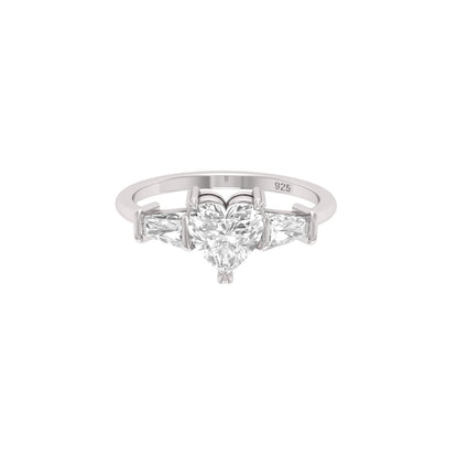 Promise Heart Moissanite Ring